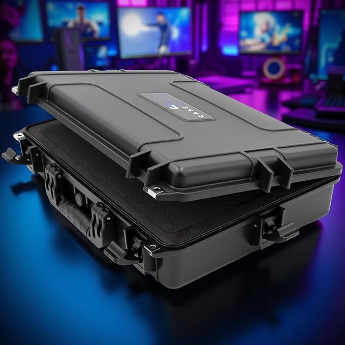 CASEMATIX Hard Shell Case Compatible with Wacom Cintiq Pro 17 Drawing Tablet - Waterproof Tablet Travel Bag for Digital Art Gear with Custom Tri-Layer Foam Protection