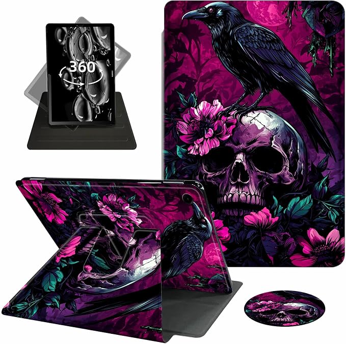 Crow Skull Purple