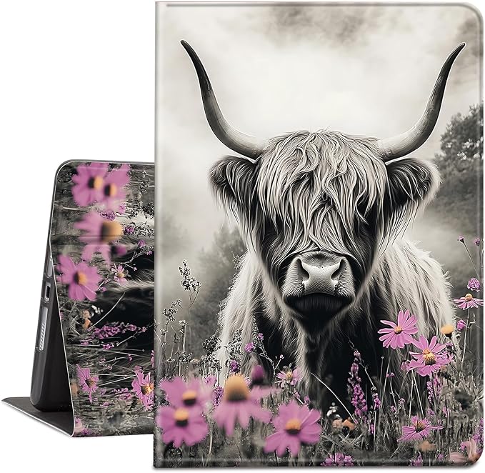 Flower Highland Cow