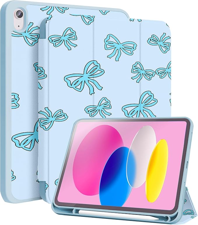 Light Blue-Blue Bow