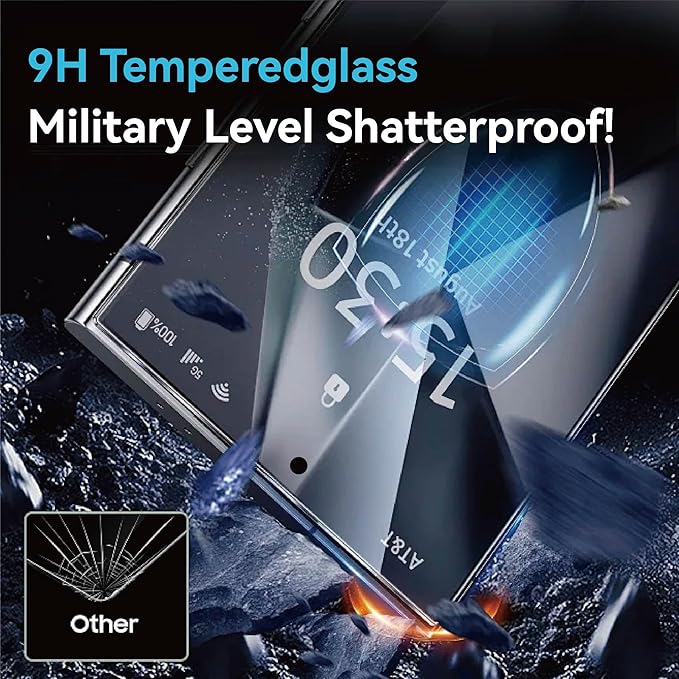 3 Pack for Galaxy S25 Ultra [6.9 Inch] Screen Protector Tempered Glass 9H Glass for S25 Ultra Screen Protector Fast Alignment Tool Case Friendly Scratch Resistant Bubble Free