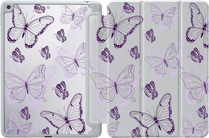 Purple Butterfly Line Art