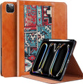 Case for iPad Pro 12.9'' 6th Generation (2022) 5th/4th/3rd Generation (2021/2020/2018)Folio Cover with Pencil Holder Anti Fingerprint/SlipAuto Sleep/Wake with Adjustable StandBrown