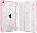 May Chen Case for iPad Air 13 Inch M4 2026 M3 2025 M2 2024 [Built-in Pencil Holder] Shockproof Cover with Clear Transparent Back Shell Auto Sleep/Wake Cover Ballet Shoes