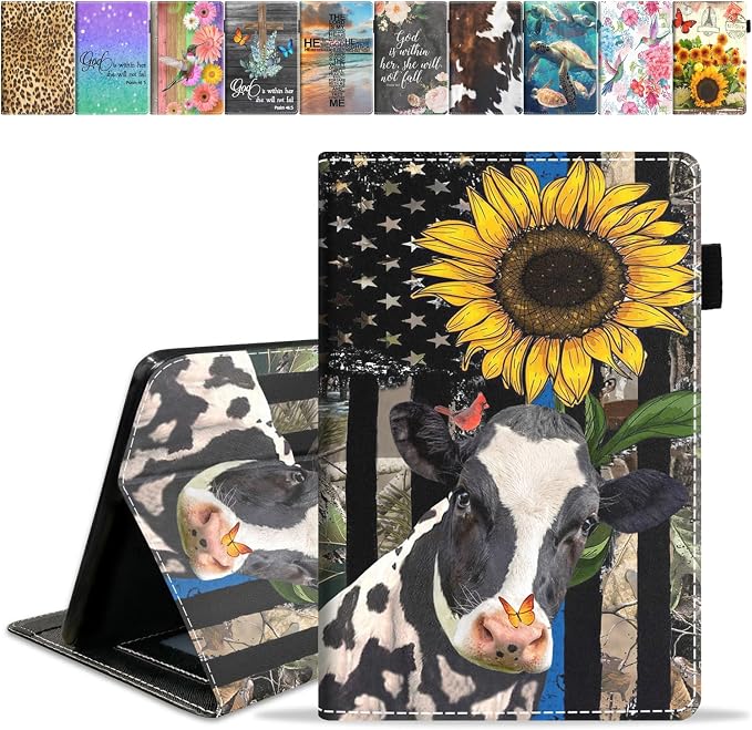 American Flag Sunflower and Cow