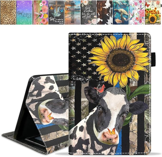 American Flag Sunflower and Cow
