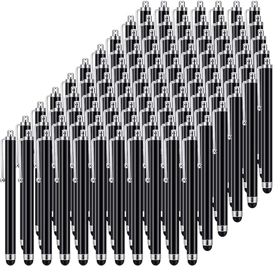 Outus Stylus Pen Set of 100 Universal Capacitive Stylus Compatible with Samsung Tablet Most Devices with Capacitive Touch Screen (Black)