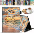 Case for Amazon Fire HD 10 &amp Fire HD 10 Plus Tablet (11th Generation 2021 Release) - Premium PU Leather Cover with Auto Sleep Wake Christian Quotes Bible Verse Proverbs 31:25