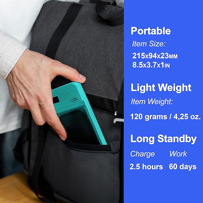 Phone Lockbox - Timer Lock Box Cell Phone Locker Bad Habits Smart Phones Jail with Timer Reduce Kids Adults Screen Time Improve Productivity Family Time Locking Container - Turquoise