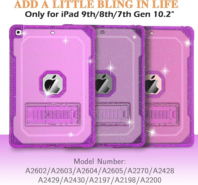 #04 Clear Glitter Purple
