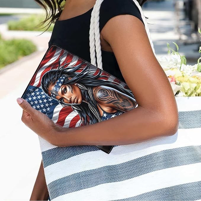 American Flag Tribal Girl