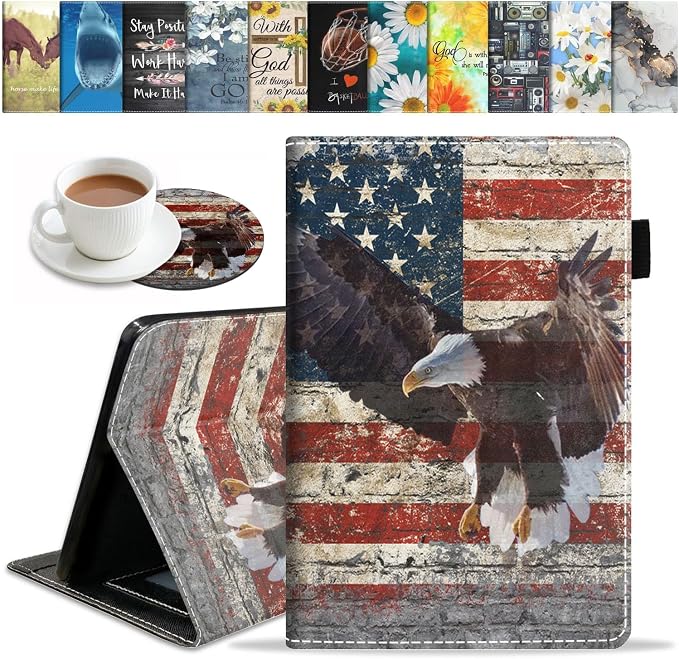 Military Wall Graffiti USA Flag Bald Eagle