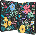 Teryeefi Case for iPad (A16) 11th Generation 11 Inch 2025 &amp iPad 10th Generation 10.9 Inch 2022 with Pencil HolderAuto Wake/SleepTrifold Stand Soft TPU Protective Cover (Pretty Flowers)