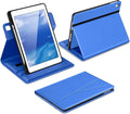 DTTO for iPad 6th / 5th Generation 9.7 Inch (2018/2017) iPad Air 2 / Air 1 Case 360 Degree Rotating Premium Leather Folio Stand Cover with Pencil Holder Royal Blue