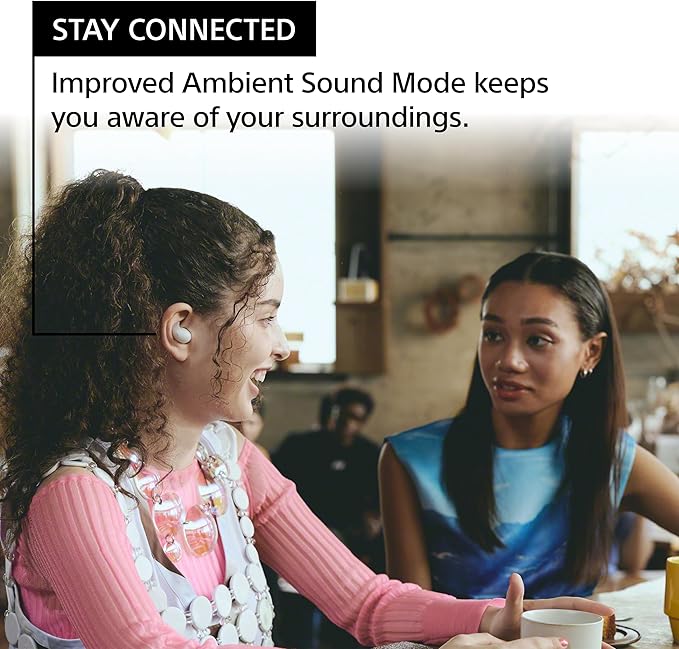 Sony LinkBuds Fit Truly Wireless Noise Canceling Earbud Headphones Small &amp Light with Newly Developed Air Fitting Supporters Black