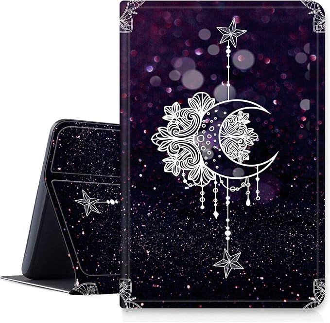 DIGTIALLL Case for iPad Air 5th/4th Generation (2022/2020 Release) 10.9/iPad Pro 11 2022/2021/2020 Release PU Leather Smart Premium Stand Protective Cover with Auto Sleep/WakeMoonflower