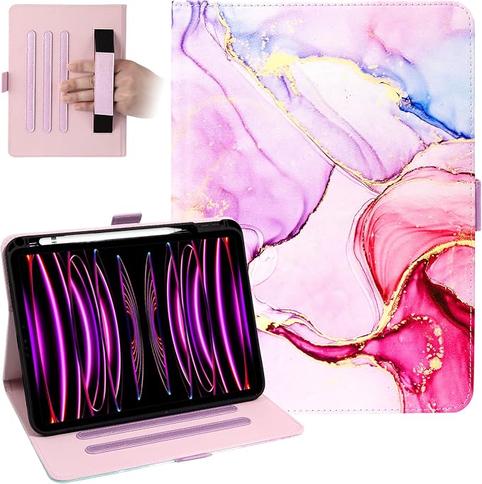 01 Purple Gold Marble