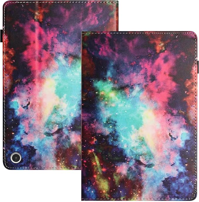 Case for Amazon Kindle Fire Max 11 Tablet (13th Generation2023 Release) 11 with Pencil Holder &amp Folio Stand Magnetic Smart PU Leather Shockproof Cover [Auto Sleep Wake] Rainbow Galaxy Sky