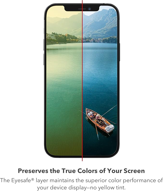 ZAGG Glass Elite VisionGuard+ Screen Protector - for iPhone 12 Pro Max - Impact Protection Scratch Resistant Fingerprint Resistant Smudge Resistant Oil Resistant InvisibleShield clear (200106675
