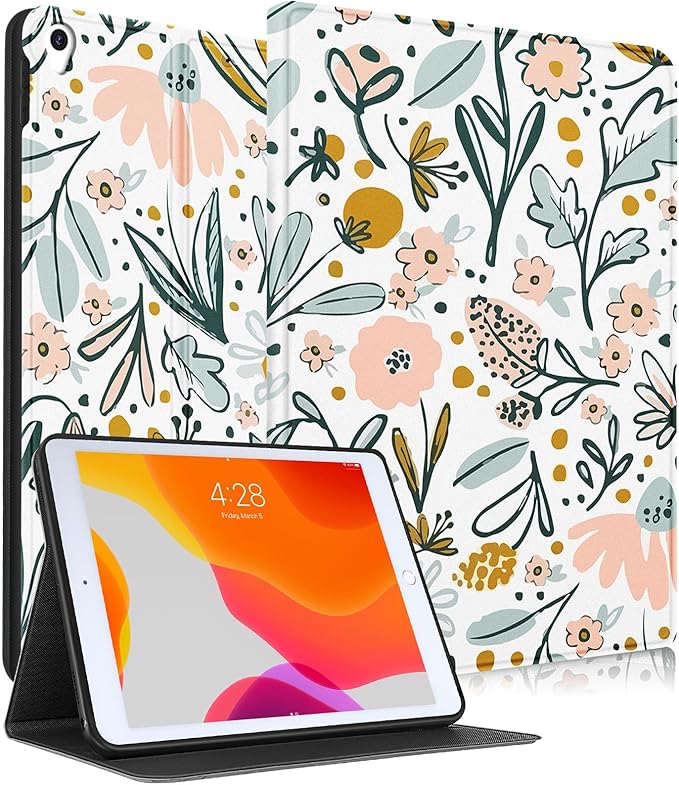 for iPad Air 3rd Generation Case for Apple iPad Pro 10.5 Inch Case Cute Kids Women Girls Girly Kawaii Folio Flowers Floral Pretty Unique Design Cover for iPad Air 3 Gen 2019 Pro 10.5 Cases