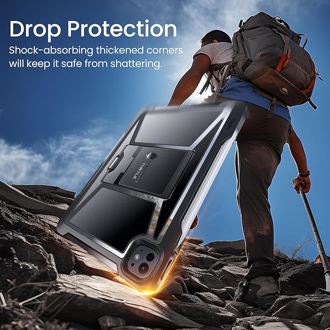 ZtotopCases for iPad Pro 13 Inch Case (M5/M4) 2025/2024Pro 12.9 Inch 6th/5th/4th Generation 2022/2021 Full Body Protective Rugged Cover with [Pencil Holder+Screen Protector] for iPad Pro 13Black