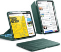 ESR for iPad Pro 11 Inch Case (M5/M4) 2025/2024 Vertical Stand Cover Multi Stand Angles Ultra-Stable Case with Pencil Holder Flip Series Green