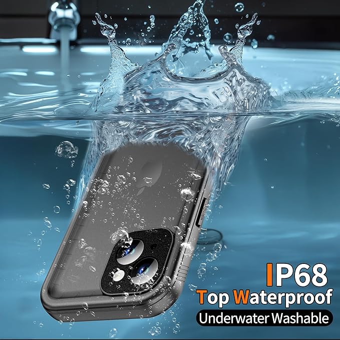 Cozycase for iPhone 14 Waterproof Shockproof Dustproof Case - Heavy Duty/360 Full Body/Military Grade/Protective/Rugged 【8FT Drop Proof | IP68 Underwater】 Built in Screen/Camera Protector with Lanyard