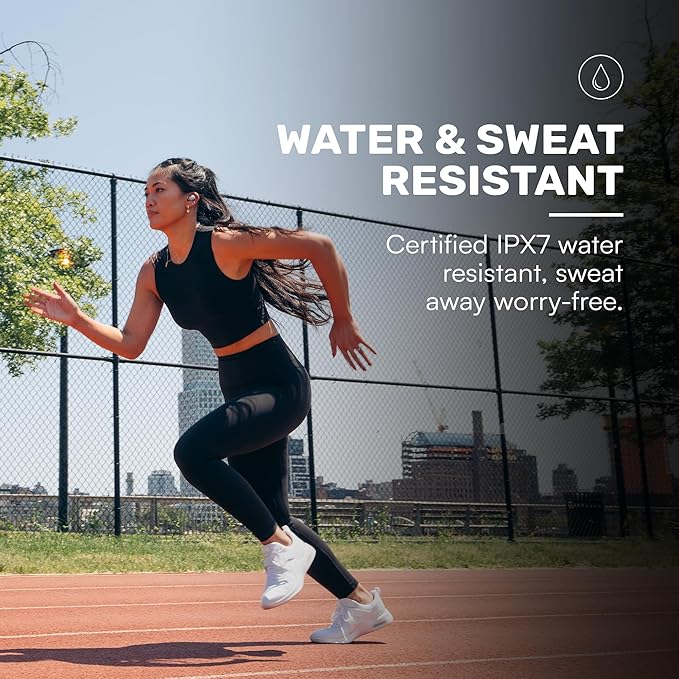 Raycon Fitness Bluetooth Wireless Earbuds + Microphone with Active Noise Canceling Sweat &amp Water-Resistant Earphones Running Headphones Ear Buds Wireless Bluetooth 56 Hours Playtime (Green)