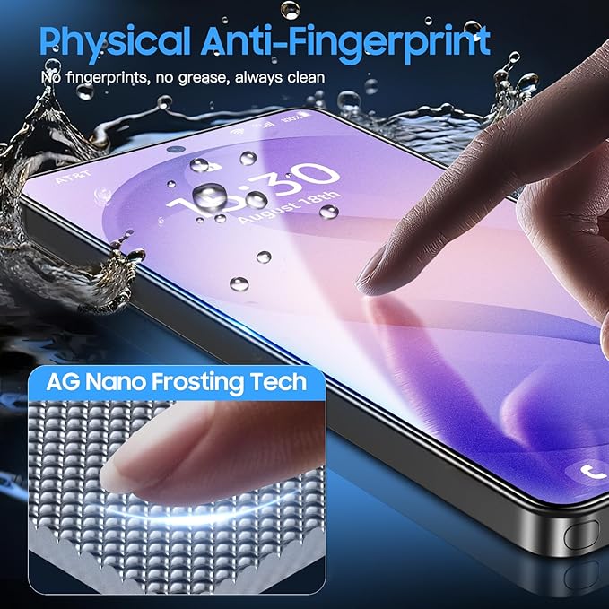 Uyiton Compatible with Samsung Galaxy S26 Ultra Matte Screen Protector [Anti- Glare][Ultrasonic Fingerprint Support][9H Tempered Glass] Scratch-Resistant Bubble-Free 2 Pack