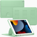 VIKESI Case for iPad 9th / 8th / 7th Generation 10.2 inch (2021/2020/2019 Released)Multiple Angles Magnetic Stand CoverShockproof BackPencil Holderand Auto Sleep/WakeMatcha