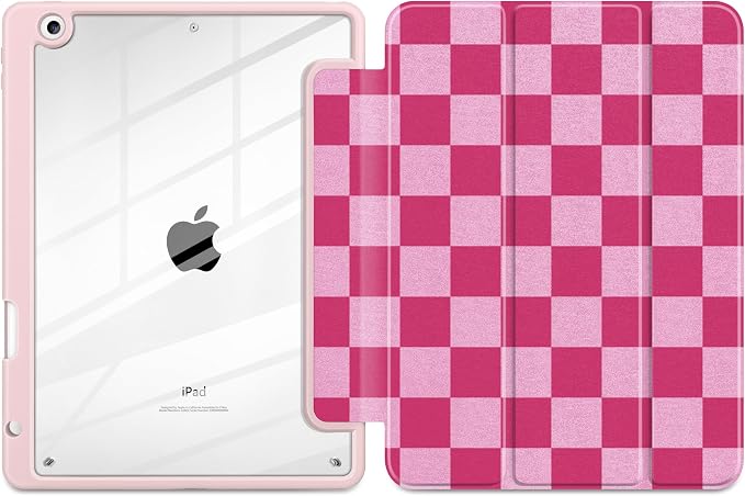 Rose & Light Pink Checkerboard