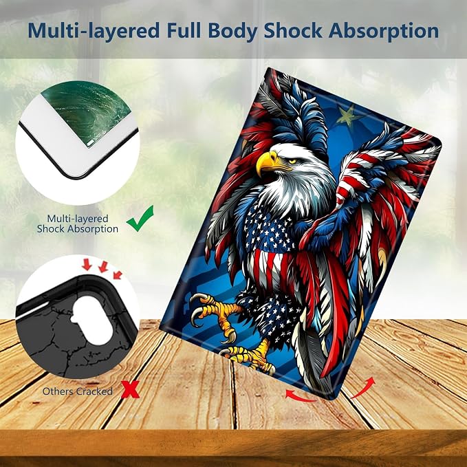 Bald Eagle USA Flag