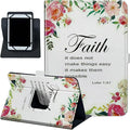 Universal 10.0 Tablet Case Universal Case for 9.6-10.5 Inch Android Tablet Slim PU Leather Stand Folio Shell Cover with 360 Degree Rotatable Kickstand Multiple Viewing1-37 Bible Verse Christian