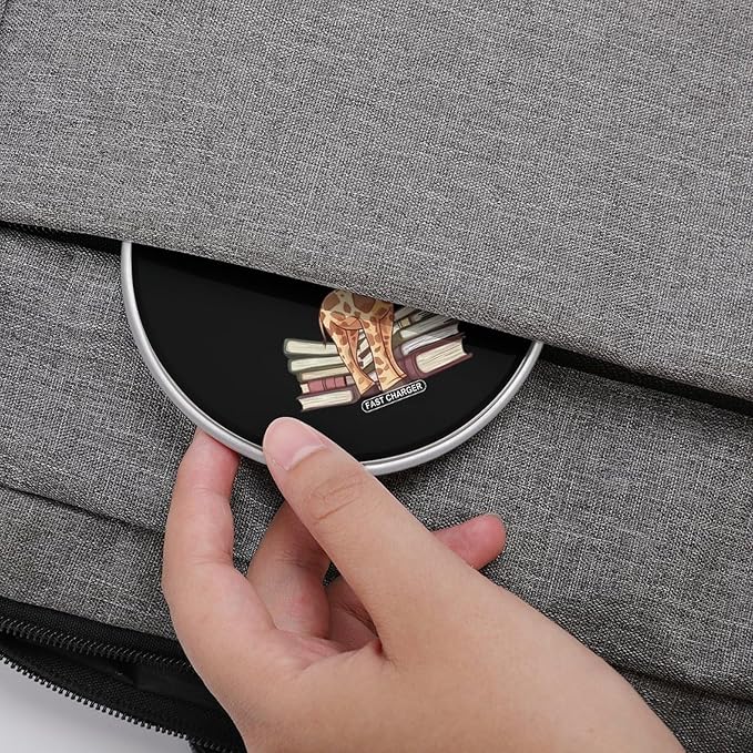 Giraffe Books Wireless Charger Anti-Slip Wireless Charging Pad Slim Charger Mat for Men Women