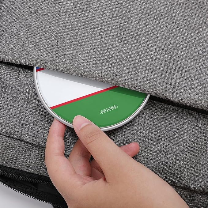 Flag of Uzbekistan Fast Portable Charger 10W Funny Graphic Phone Charging Pad with USB Cable