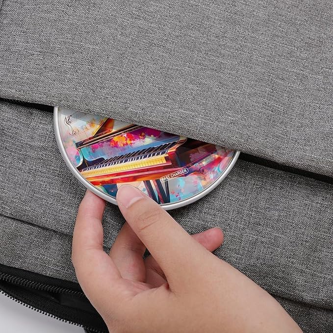 Piano Music Notes Wireless Charger Anti-Slip Wireless Charging Pad Slim Charger Mat for Men Women