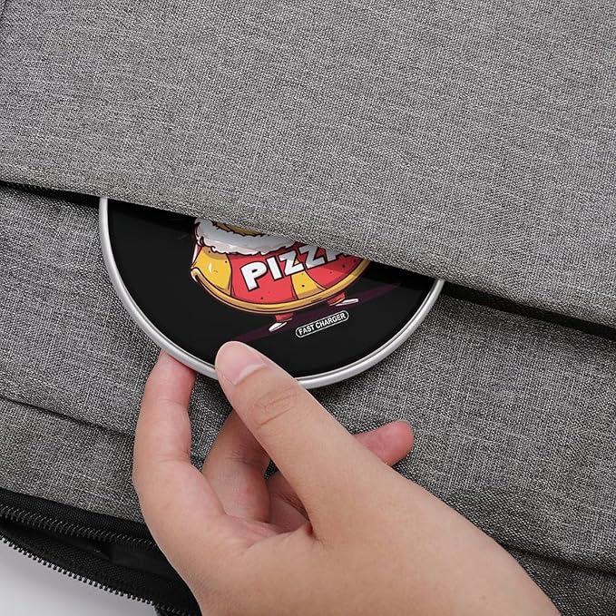 Pizza Italian Food Wireless Charger Anti-Slip Wireless Charging Pad Slim Charger Mat for Men Women