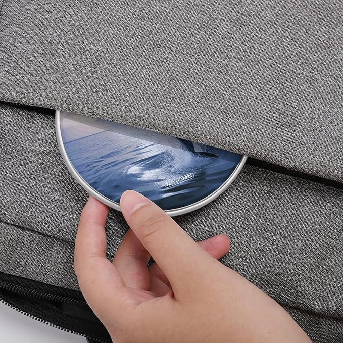 Elegant Dolphin Wireless Charger Fast Wireless Charging Pad with USB Cable 10W Anti-Slip Magnetic Wireless Charger Portable Slim Charger Puck Travel Charging Station