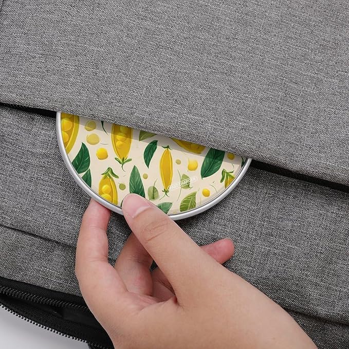 Yellow Peas Green Leaves Fast Portable Charger 10W Funny Graphic Phone Charging Pad with USB Cable