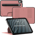 ZUGU CASE for iPad A16 11th Generation 11 Inch (2025) 10th Gen 10.9 Inch (2022) Magnetic Stand &amp Sleep/Wake Cover Model #s A3354 A3355 A3356 A2696 A2757 A2777 Desert Rose
