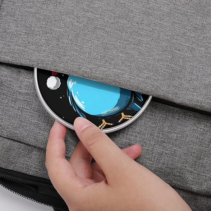 Christmas Blue Budgie Bird Phone Charger Magnetic Charging Pad Anti-Slip with USB Cable