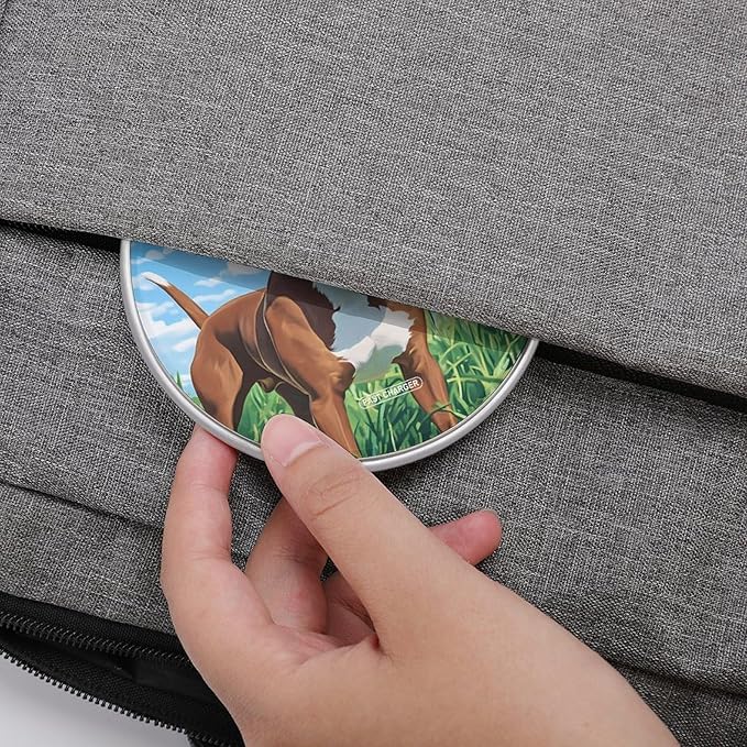 United States Staffordshire Terrier Dog Phone Charger Magnetic Charging Pad Anti-Slip with USB Cable