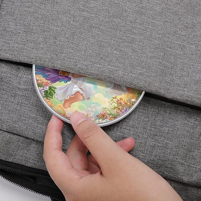 Angelsflowers Wireless Charger Anti-Slip Wireless Charging Pad Slim Charger Mat for Men Women