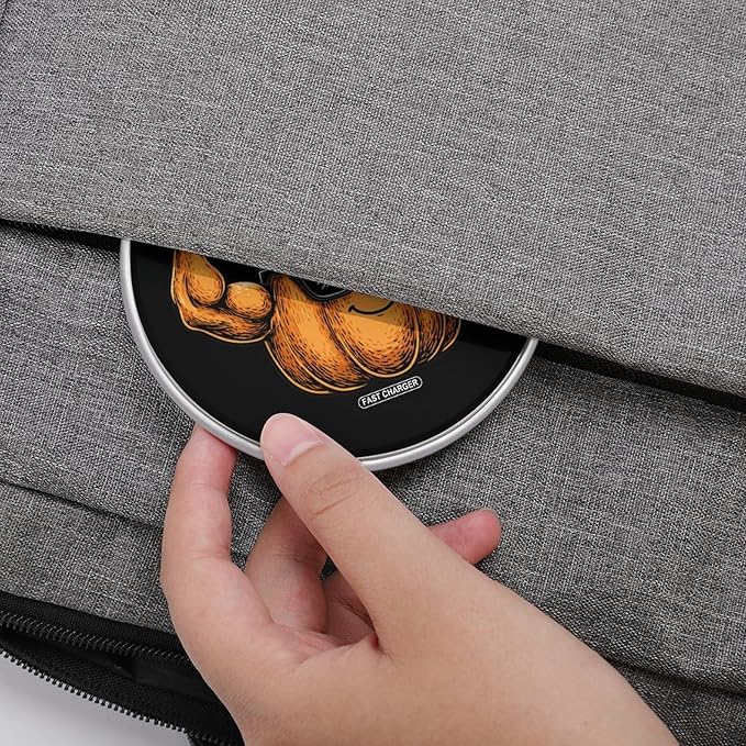 Power Pumpkin Weightlifting Phone Charger Magnetic Charging Pad Anti-Slip with USB Cable