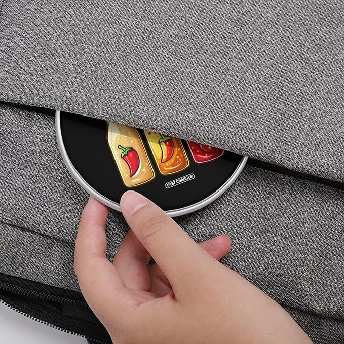 Hot Mexican Sauce Food Wireless Charger Anti-Slip Wireless Charging Pad Slim Charger Mat for Men Women