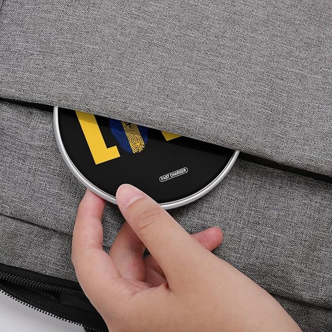Love Barbados Flag Barbadian Fast Portable Charger 10W Funny Graphic Phone Charging Pad with USB Cable