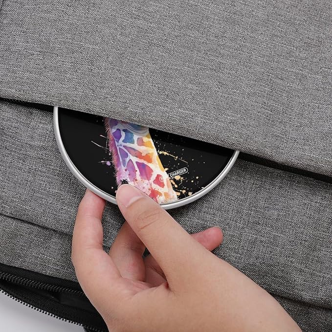 Watercolor Giraffe Head Fast Portable Charger 10W Funny Graphic Phone Charging Pad with USB Cable