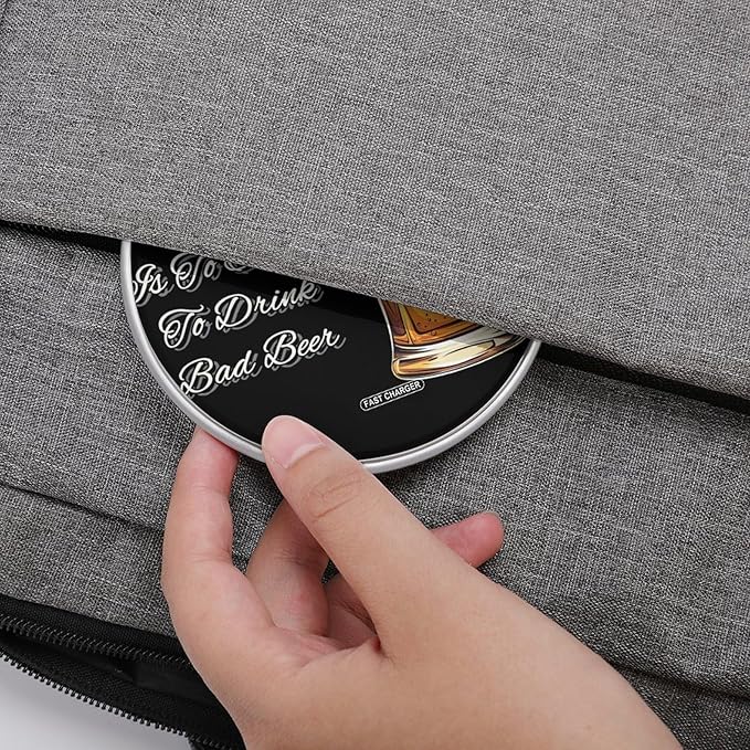 Life is to Short to Drink Bad Beer Phone Charger Magnetic Charging Pad Anti-Slip with USB Cable