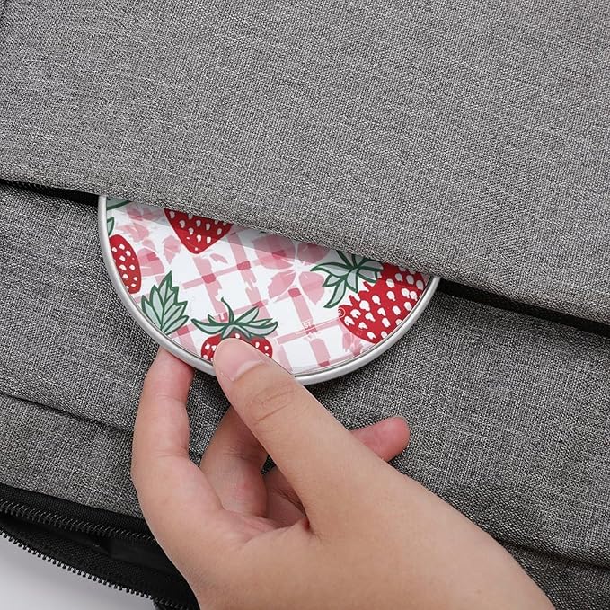 Strawberry Check Comic Style Phone Charger Magnetic Charging Pad Anti-Slip with USB Cable