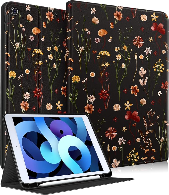 Black Retro Flower